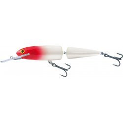 Salmo White Fish Jointed Deep Runner Édition Limitée 13cm Tête Rouge