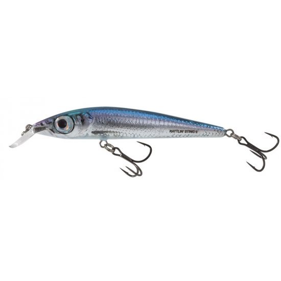 Salmo Rattlin Sting Suspension 9cm Bleu Holographique