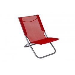 Red Mountain Chaise de Plage Arica Basse Rouge